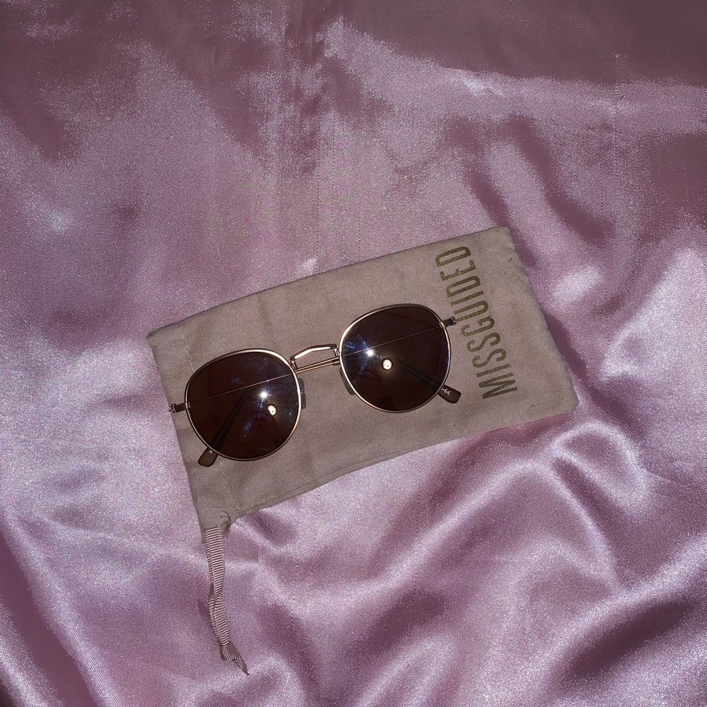 Rose gold sunglasses